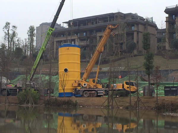 秀湖绿岛污水干线工程一体化预制泵站项目